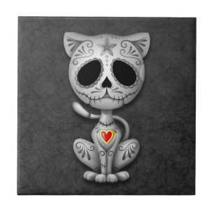 Zombie Sugar Kitten, dark Tile