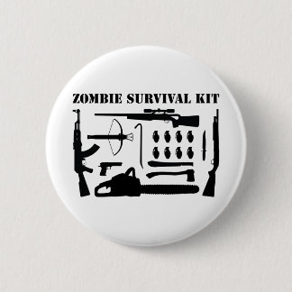 Zombie Survival Kit 6 Cm Round Badge
