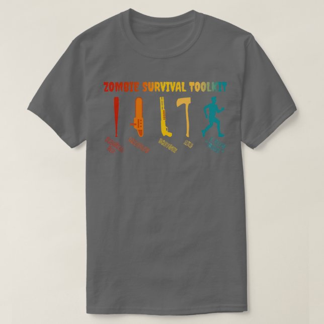 Zombie Survival Toolkit T-Shirt (Design Front)