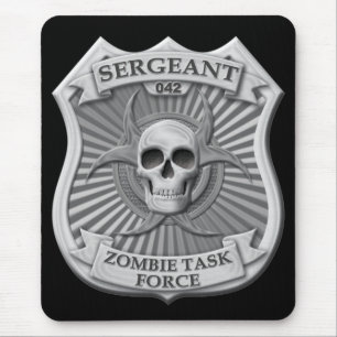 Zombie Task Force - Sergeant Badge Mouse Pad