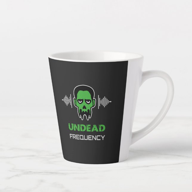 Zombie Techno Rave Latte Mug (Right)