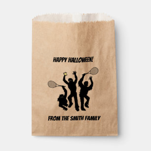 Zombie Tennis Player Halloween Favour Bags