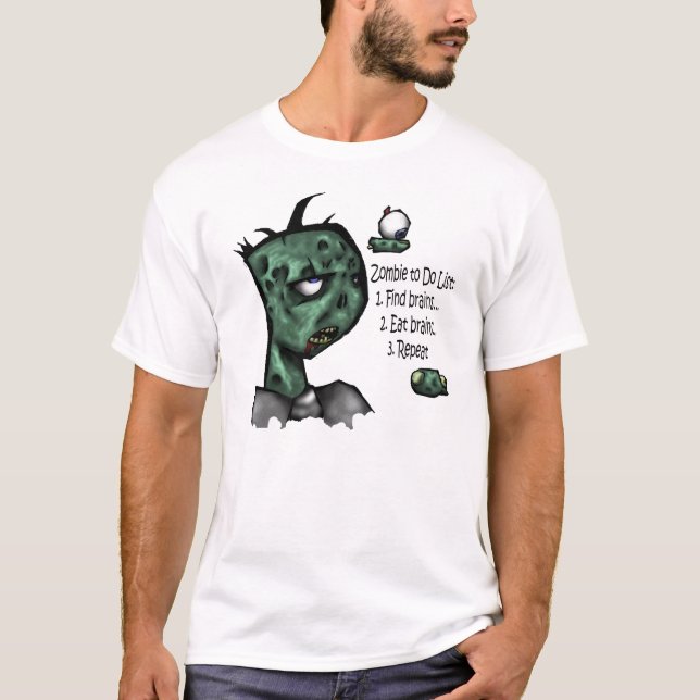 Zombie To-Do List Shirt (Front)