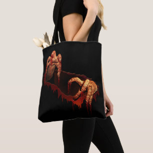 Zombie Tote Bag Halloween Gory Scary Zombie Bag