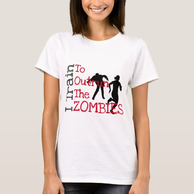 Zombie Training (red) T-Shirt (Front)