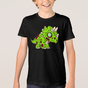 Zombie Triceratops  Tri-Blend Shirt