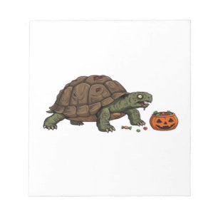 Zombie Turtle Candy Crawl - Spooky Slow Halloween Notepad