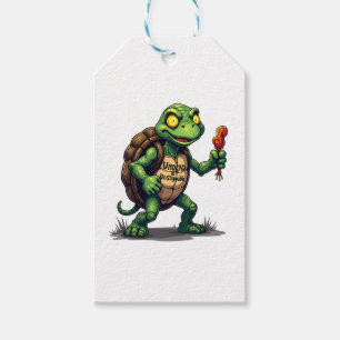 Zombie Turtle Gift Tags