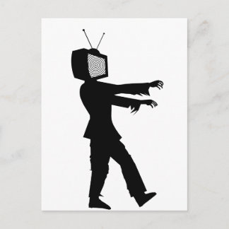Zombie TV Guy by Chillee Wilson Postcard
