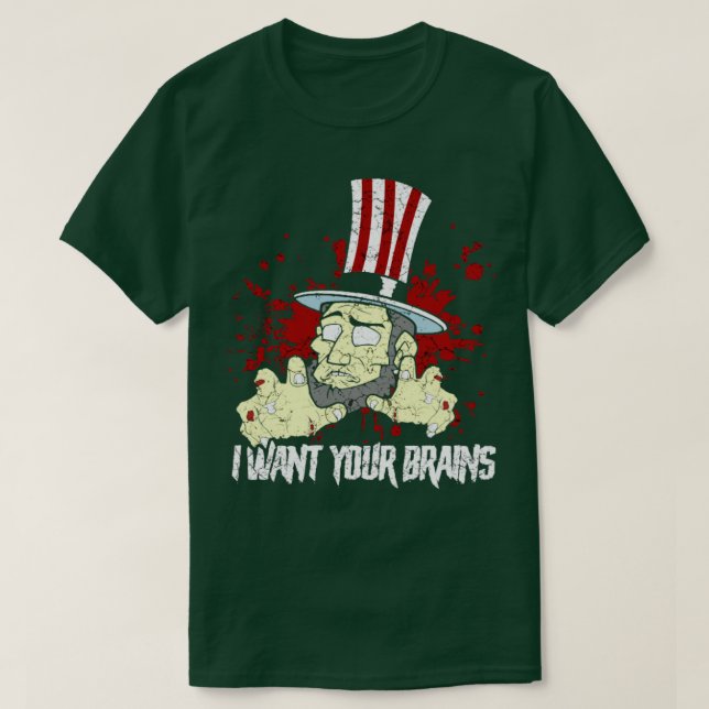 Zombie Uncle Sam T-Shirt (Design Front)