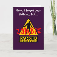 Zombie Undead and Unfed Birthday