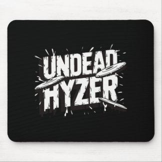 Zombie Undead Hyzer Funny Disc Golf Zombie Lover  Mouse Pad