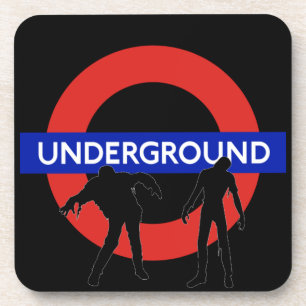 Zombie Underground Cork Coasters