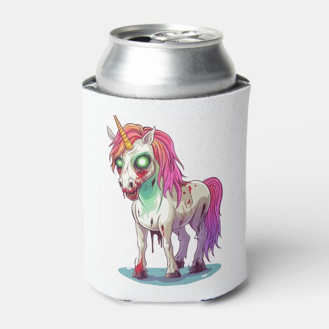  Zombie Unicorn Can Cooler (Can Front)