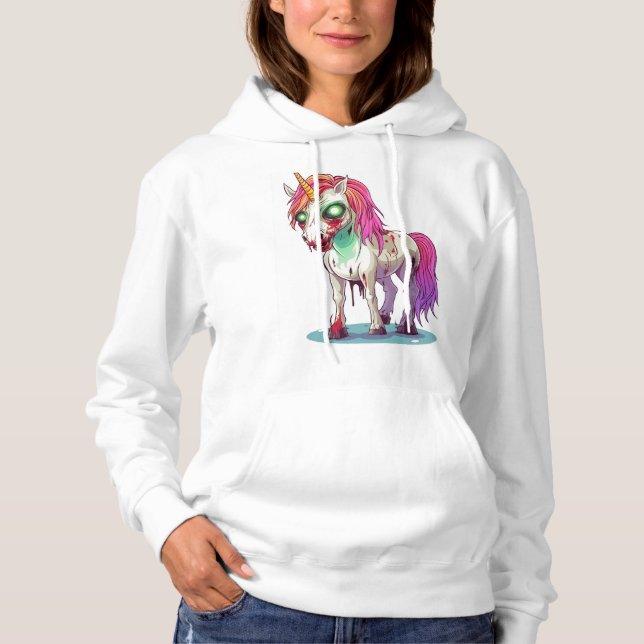  Zombie Unicorn Hoodie (Front)