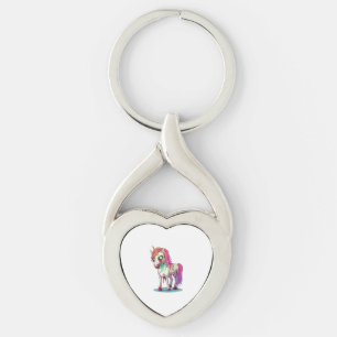 Zombie Unicorn Key Ring