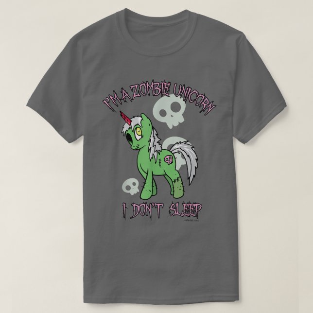 Zombie Unicorn  T-Shirt (Design Front)