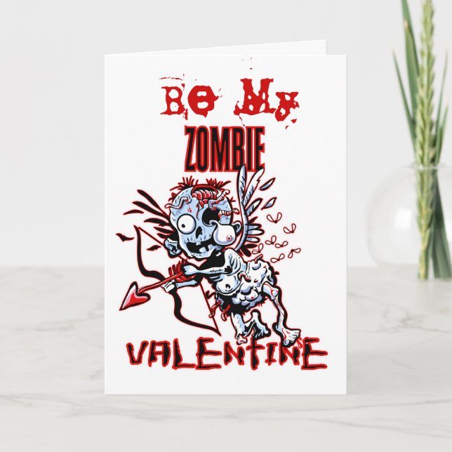 Zombie Valentine Holiday Card (Front)
