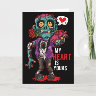 Zombie Valentine My Heart Belongs To You Card