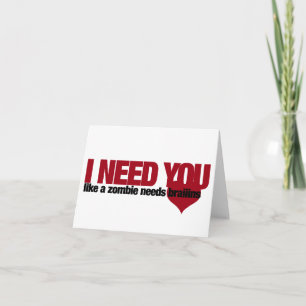 Zombie Valentines Day Holiday Card