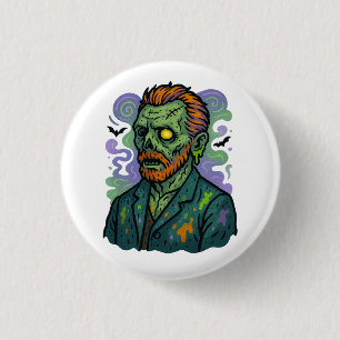 Zombie Van Gogh – Cartoon Comic Parody 3 Cm Round Badge