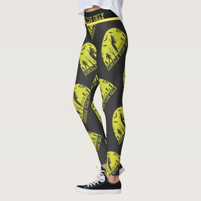 Zombie Vibes Only     Leggings (Left)