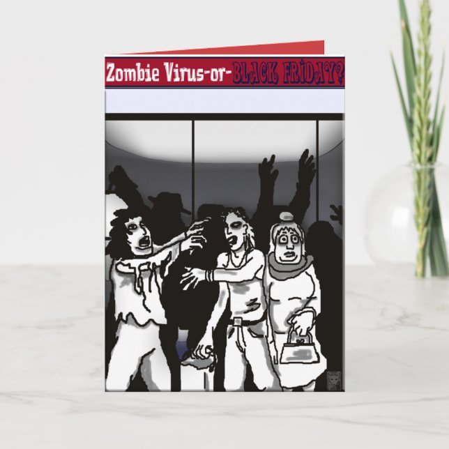 zombie virus? holiday card (Front)