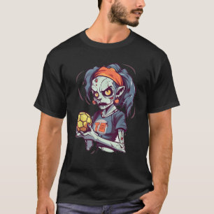 Zombie Volleyball Player Halloween Costume Sport W T-Shirt