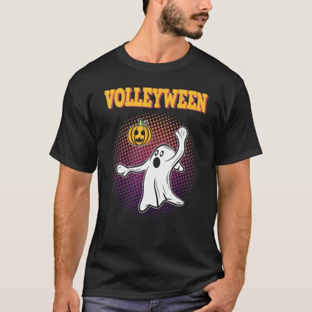 Zombie Volleyball Players Halloween Costume T-Shirt (Front)