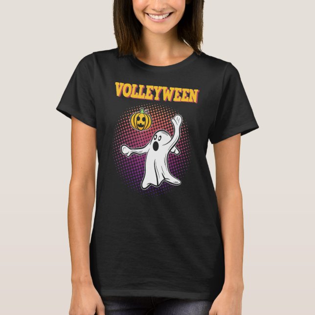 Zombie Volleyball Players Halloween Costume T-Shirt (Front)