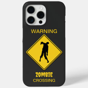 Zombie Warning Halloween iPhone 15 Pro Max Case