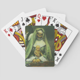 Zombie Witch Playing Cards
