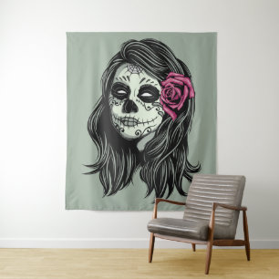 Zombie Woman custom colour tapestries