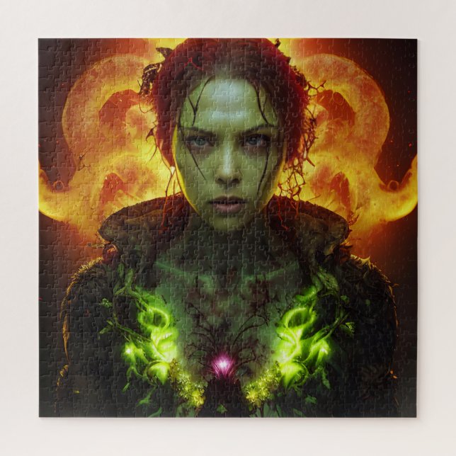 Zombie Woman Jigsaw Puzzle (Vertical)