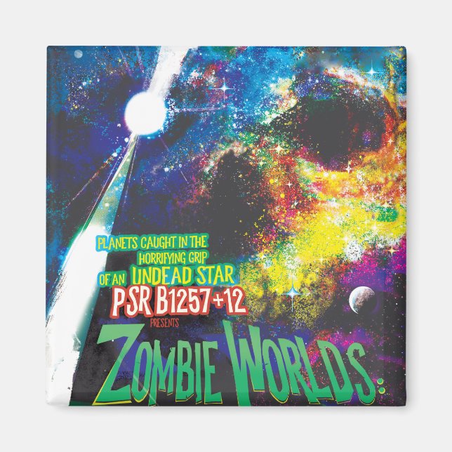 Zombie Worlds Halloween Galaxy of Horrors Magnet (Front)