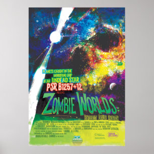 Zombie Worlds Halloween Galaxy of Horrors Poster
