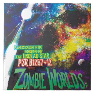 Zombie Worlds Halloween Galaxy of Horrors Tile