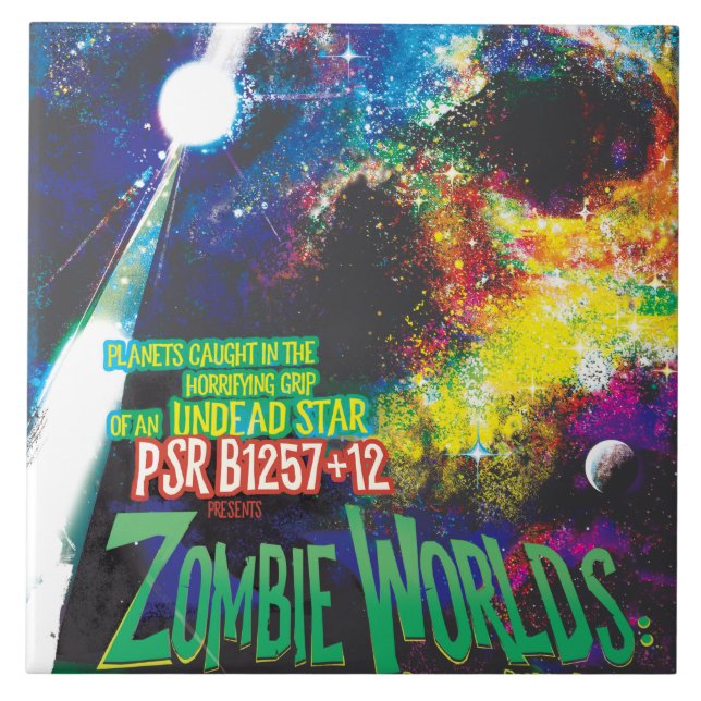 Zombie Worlds Halloween Galaxy of Horrors Tile (Front)