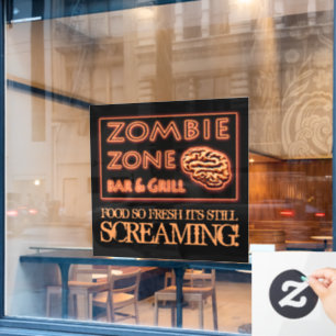 Zombie Zone Fresh Food Screaming Halloween