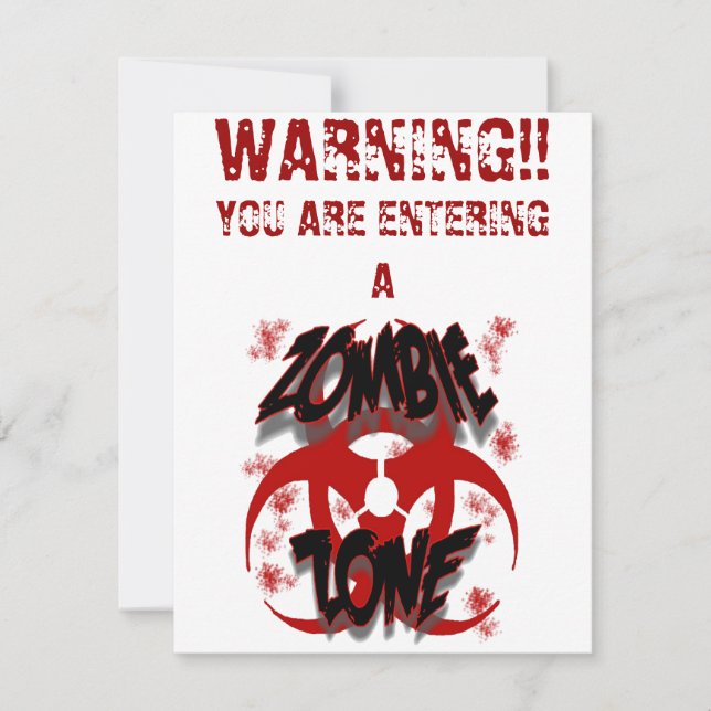 ZOMBIE ZONE INVITATION (Front)