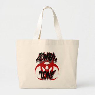 ZOMBIE ZONE LARGE TOTE BAG