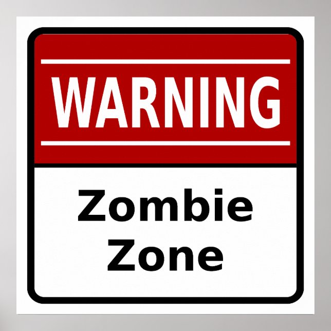 Zombie Zone Poster (Front)
