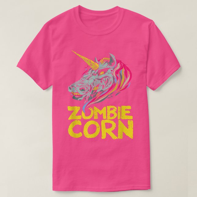 Zombiecorn Zombie Unicorn Lovers Halloween Animal  T-Shirt (Design Front)