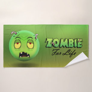 Zombiemoji bath towel
