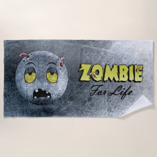 Zombiemoji Vintage Beach Towel