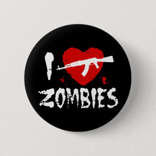Zombies 6 Cm Round Badge