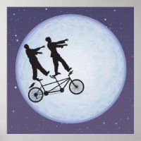 Zombies Apocalypse Cyclists in Love
