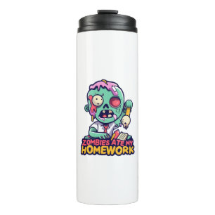Zombies Ate My Homework Thermal Tumbler