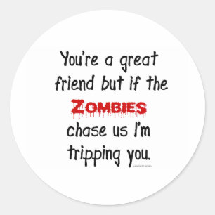 Zombies Classic Round Sticker