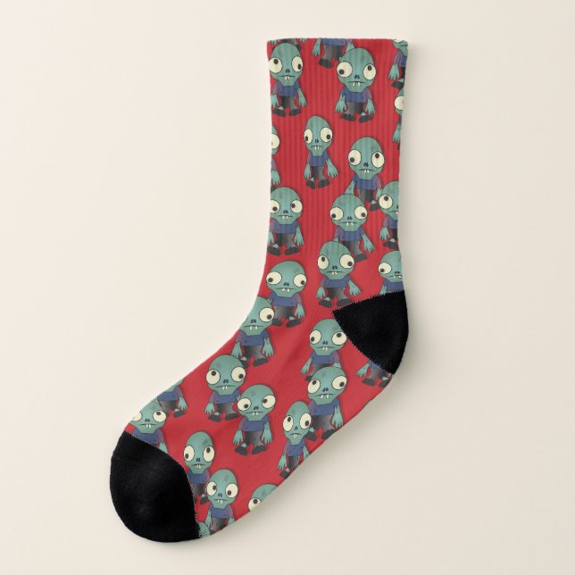 Zombies...Coming to Get You!  Socks (Left Outside)